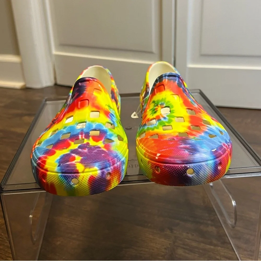 Vans Girls Slip-On TRK Tie Dye Water Shoes Size Girls 4 Multicolor